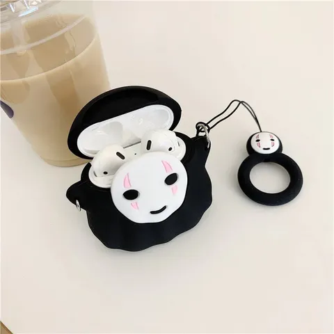 Vỏ Bọc Sillicon Dẻo Cho Airpods 1 2 PRO (Vô Diện Mini) - Phụ Kiện Tai Nghe Không Dây Chất Lượng Cao