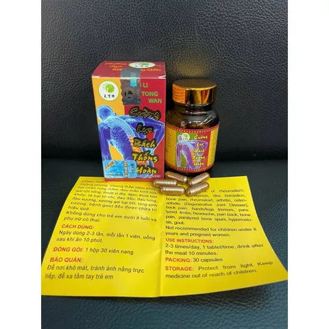 Cường Lực Bách Thống Hoàn - Viên Uống Hỗ Trợ Xương Khớp, Giảm Đau, 30 Viên - Giải Pháp Cho Đau Nhức Viêm Khớp