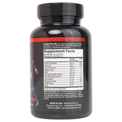 Viên uống Glucosamine X7 Care Olympian Labs 60 viên - Hỗ trợ sức khỏe xương khớp, sụn và đĩa đệm cho người lớn và vận động viên