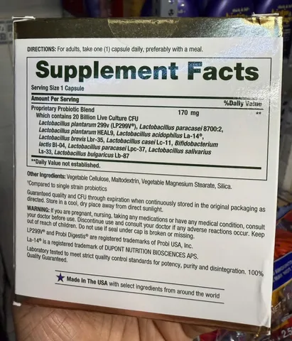 Men Tiêu Hóa Hỗ Trợ Đường Ruột Nature's Bounty Probiotic 10 - 70 Viên, Tăng Cường Sức Khỏe Tiêu Hóa và Miễn Dịch, Hàng Nhập Mỹ