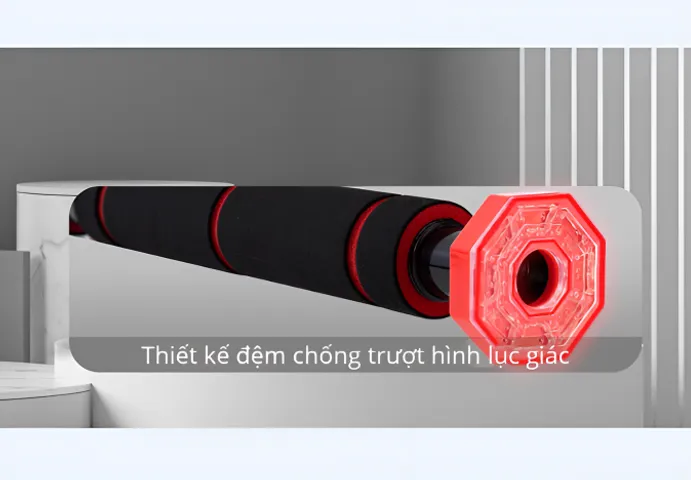 Thanh Tập Xà Đơn Treo Tường Gắn Cửa Agnite Chính Hãng - Khung Sắt Chịu Lực 100kg - Dụng Cụ Tập Gym Tại Nhà Nâng Cao Cơ Bắp
