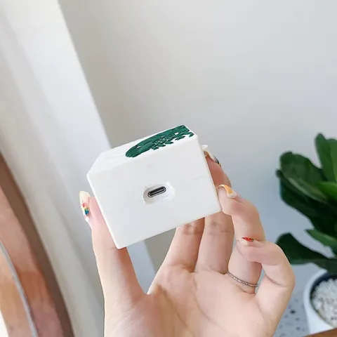 Vỏ Bọc Silicon Mềm AirPods 1, 2, Pro Hình Túi Xách STARBUCK - Phụ Kiện Tai Nghe Độc Đáo, Chất Lượng Cao