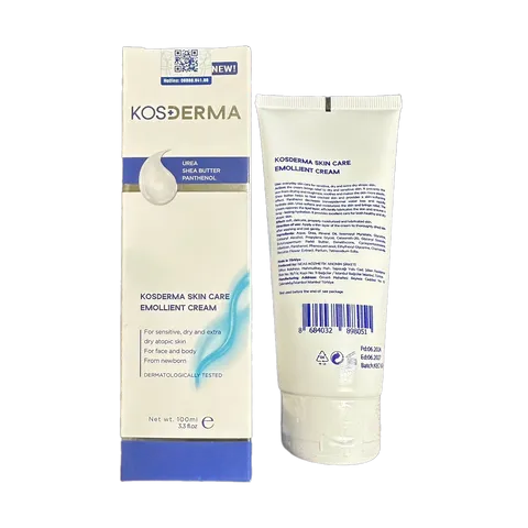 Kem Dưỡng Ẩm Kosderma - Kem Dưỡng Ẩm Mặt và Toàn Thân Dùng Cho Trẻ Sơ Sinh 100ml, Thành Phần Tự Nhiên Dành Cho Da Nhạy Cảm
