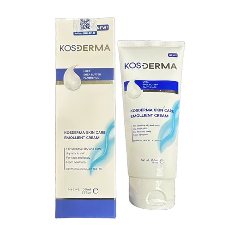 Kem Dưỡng Ẩm Kosderma - Kem Dưỡng Ẩm Mặt và Toàn Thân Dùng Cho Trẻ Sơ Sinh 100ml, Thành Phần Tự Nhiên Dành Cho Da Nhạy Cảm