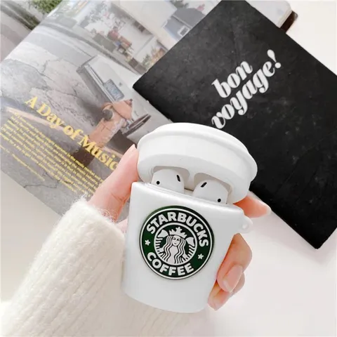 Vỏ Bọc AirPods 1 2 Silicon Dẻo Hình Cốc Starbucks - Phụ Kiện Tai Nghe Chất Lượng Cao, Thiết Kế Sáng Tạo