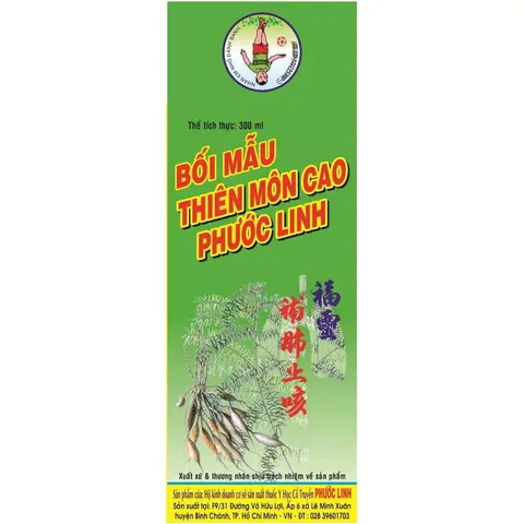 Bối Mẫu Thiên Môn Cao Phước Linh - Giúp Nhuận Phế, Tiêu Đờm, Hỗ Trợ Điều Trị Ho Khàn, Cổ Họng Đau