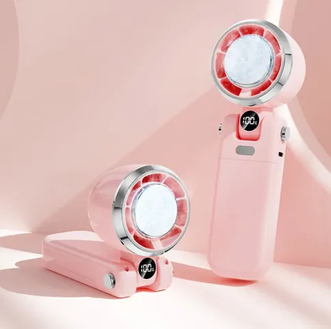 Quạt Tích Điện Nini Đeo Cổ Sò Lạnh - 100 Tốc Độ Mát Mẻ, Thiết Kế Nhỏ Gọn Tiện Dụng Cho Mùa Hè Nóng Bức