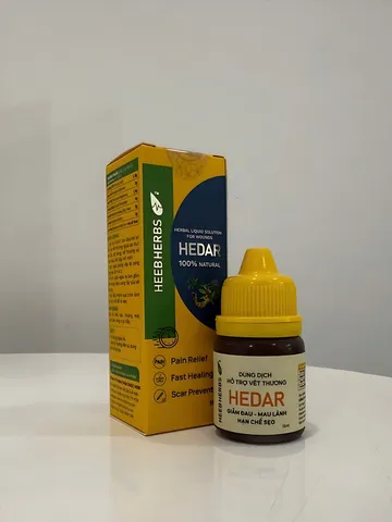 Gói 6 Dung Dịch Vết Thương Hedar - Giảm Đau, Cầm Máu, Hỗ Trợ Làm Lành Nhanh Chóng Và Ngăn Ngừa Sẹo Cho Vết Thương, Vết Bỏng