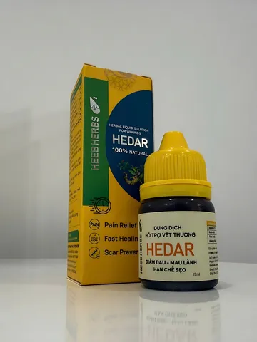 Gói 6 Dung Dịch Vết Thương Hedar - Giảm Đau, Cầm Máu, Hỗ Trợ Làm Lành Nhanh Chóng Và Ngăn Ngừa Sẹo Cho Vết Thương, Vết Bỏng