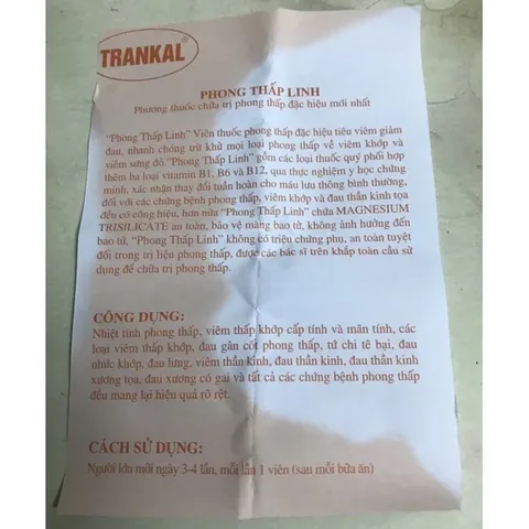 Viên uống hỗ trợ xương khớp Trankal Thái Lan - Giảm đau nhức, tê tay chân, viêm khớp, hộp 30 viên chất lượng cao.