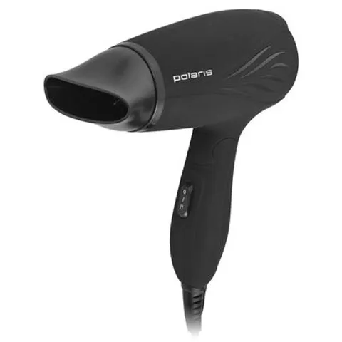 Máy Sấy Tóc POLARIS PHD 1467 Gập Gọn Du Lịch, Công Suất 1400W, 2 Tốc Độ, 3 Mức Nhiệt, Chức Năng Ion Hóa, Màu Đen Sang Trọng