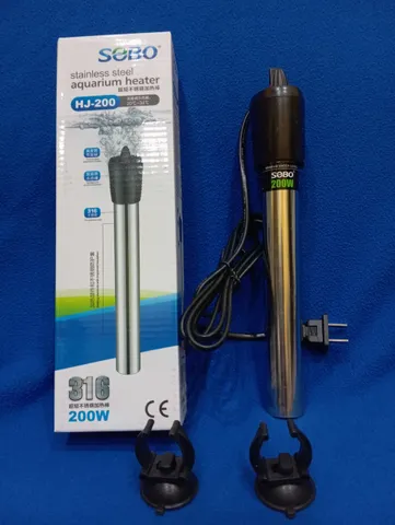Máy Sưởi Hồ Cá SOBO Full Inox 100W/200W/300W/500W - Thiết Bị Chăm Sóc Cá Cảnh Ổn Định Nhiệt Độ 20-34°C