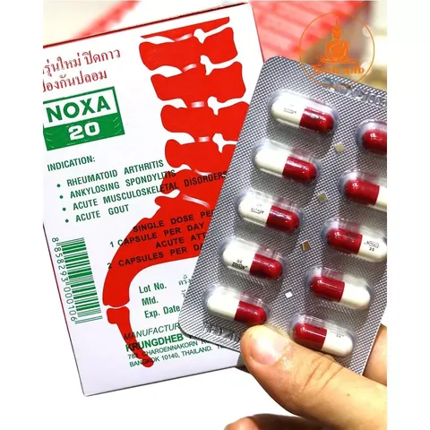 Viên Uống Xương Khớp Noxa 20 Thái Lan - Giảm Đau Nhức Khớp, Cải Thiện Thoái Hóa Cột Sống, Combo 12 Hộp Chính Hãng