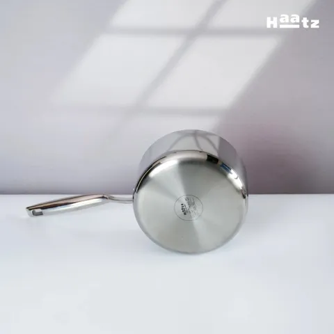 Quánh Inox 316 Đúc Đáy Liền 3 Lớp Haatz HYP316 (CIC1240) 16cm - Chất Liệu Cao Cấp, Bảo Hành 5 Năm, Dùng Được Trên Mọi Loại Bếp