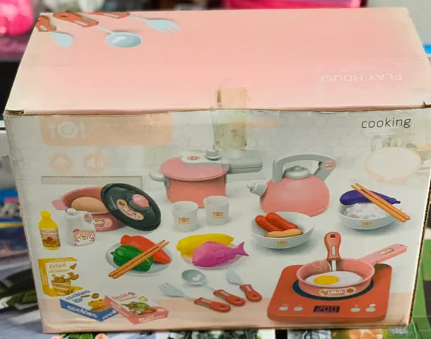 Bộ Đồ Chơi Nấu Ăn Có Đèn LED và Âm Thanh 5752 - Trải Nghiệm Bữa Tiệc Bếp Như Đầu Bếp Thực Thụ Cho Trẻ Em