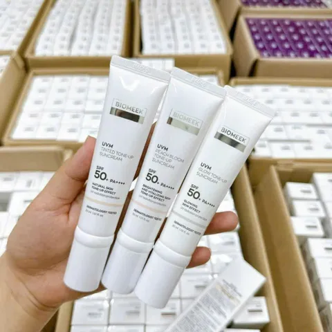 Kem Chống Nắng Vật Lý Biomeek Tone-up 30ml - Kem Chống Nắng Hàn Quốc Toned Skin, Chống UVA UVB, Hỗ Trợ Làm Dịu Da