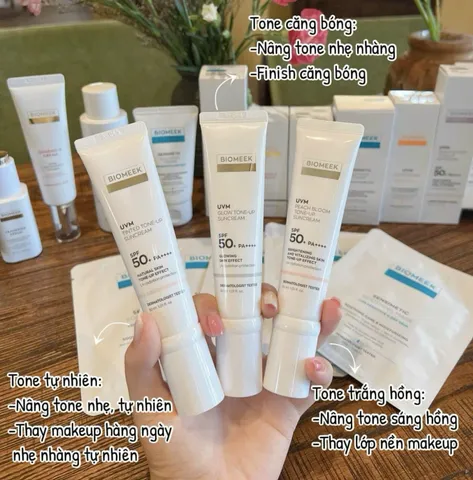 Kem Chống Nắng Vật Lý Biomeek Tone-up 30ml - Kem Chống Nắng Hàn Quốc Toned Skin, Chống UVA UVB, Hỗ Trợ Làm Dịu Da