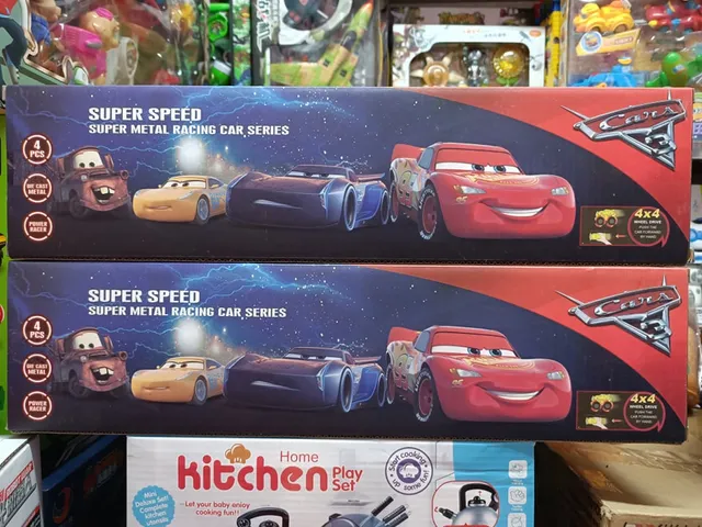 Bộ 4 Xe Ô Tô Địa Hình McQueen 95 - Chất Liệu Hợp Kim, Chạy Bằng Đà Cho Trẻ Em - Đồ Chơi Phát Triển Sáng Tạo, Điều Khiển Dễ Dàng