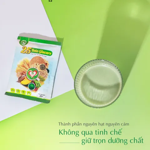 [Hộp Gói 625g] Sữa Hạt Ngũ Cốc 25 Beta Glucare Phù Hợp Người Tiểu Đường