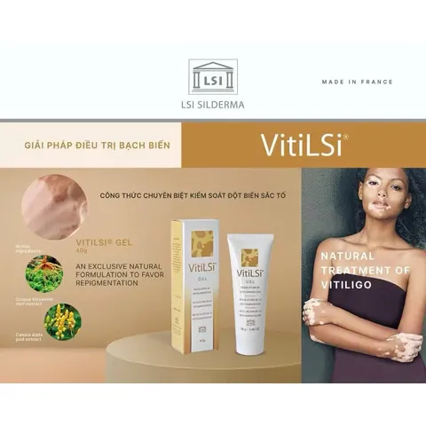 Gel Bạch Biến Vitilsi 15g - Hỗ Trợ Điều Hòa Sắc Tố Da, Giảm Sắc Tố Da Do Can Thiệp Thẩm Mỹ, Chiết Xuất Thiên Nhiên