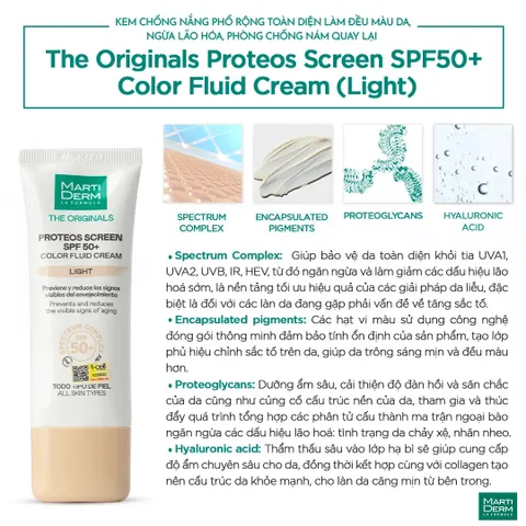 Kem Chống Nắng Nâng Tông Martiderm SPF 50+ - Bảo Vệ Da Chống UV, Làm Sáng Da Tự Nhiên, Thích Hợp Mọi Loại Da