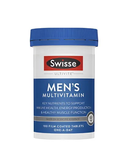 Vitamin Tổng Hợp Cho Nam Swisse Men’s Multivitamin 100 Viên - Thúc Đẩy Năng Lượng, Tăng Cường Sức Bền - Xuất Xứ Úc
