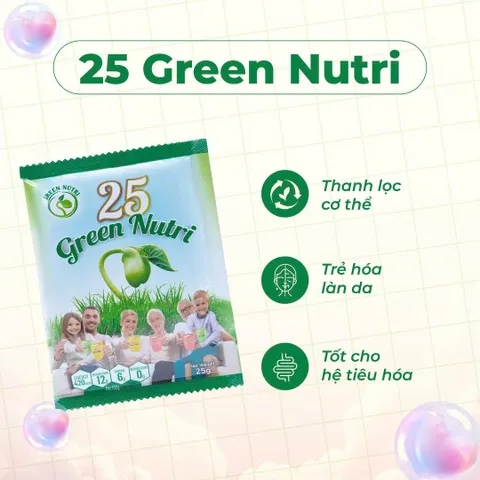 Combo 6 Hộp 625Gr 25 Green Nutri - Sữa Hạt Ngũ Cốc Có Chứa Tảo Xoắn Spirulina Tốt Cho Sức Khỏe