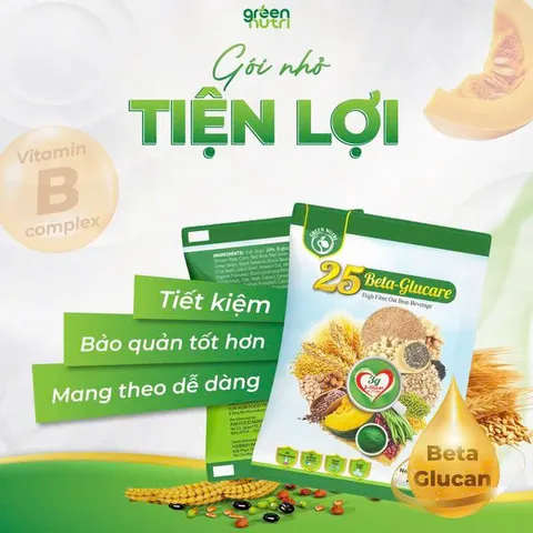 Sữa Hạt Ngũ Cốc 25 Beta Glucare - Combo 6 Hộp 625Gr Hỗ Trợ Tiểu Đường, Thuần Chay, Không Đường Tinh Luyện, Dinh Dưỡng Cao