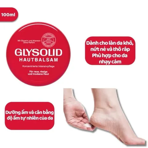 Kem Giảm Nứt Nẻ Gót Chân Glysolid Hautbalsam Đức 100ml