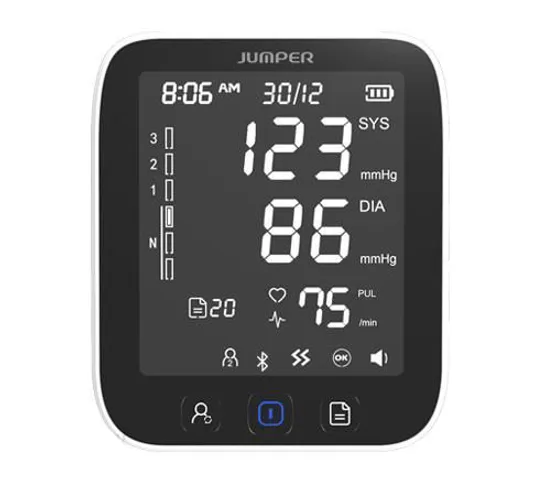 Máy Đo Huyết Áp Bắp Tay Jumper JPD-HA121 (Bluetooth) - Kết Nối APP Theo Dõi Sức Khỏe, Màn Hình Lớn, Bảo Hành 60 Tháng