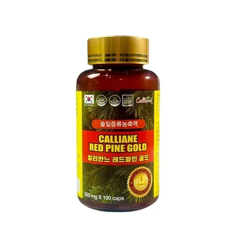 Tinh Dầu Thông Đỏ Calliane Red Pine Gold 100 Viên - Hỗ Trợ Giảm Mỡ Máu, Cholesterol, Và Cải Thiện Tuần Hoàn Máu