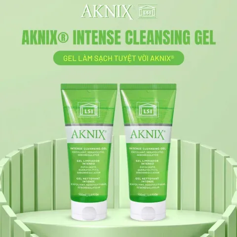 Gel Rửa Mặt Aknix® 250ml - Sạch Sâu & Giảm Mụn Đầu Đen, Mụn Trứng Cá, Nhập Khẩu Từ Pháp, Dành Cho Da Mụn