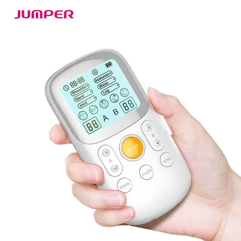 Máy massage TENS Jumper JPD-ES200 - Thiết bị trị liệu di động với 5 chế độ massage và 6 vùng điều trị, hiệu quả, tiện lợi.
