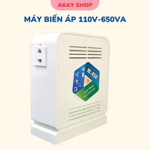 Máy biến áp đổi nguồn 220V sang 100V Hợp Long - Công suất 350VA cho thiết bị điện Nhật Bản, ổn định và tiết kiệm điện