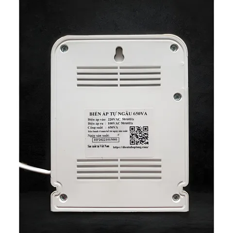 Máy biến áp đổi nguồn 220V sang 100V Hợp Long - Công suất 350VA cho thiết bị điện Nhật Bản, ổn định và tiết kiệm điện