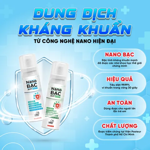 Chai Xịt Nano Bạc Khử Khuẩn & Khử Mùi AHT 430ml - Thân Thiện, Không Cồn, An Toàn Cho Đồ Dùng & Vật Dụng