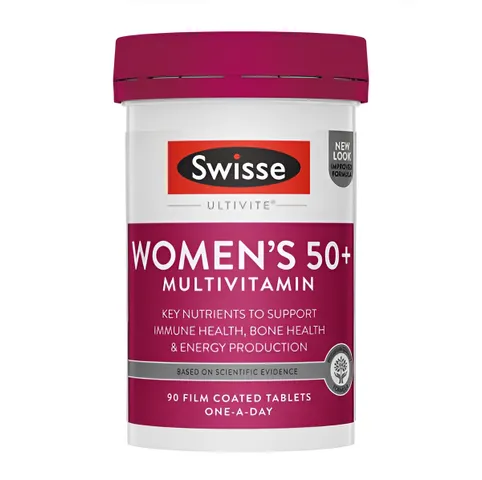 Vitamin tổng hợp cho nữ Swisse Women’s 50+ Multivitamin lọ 90 viên