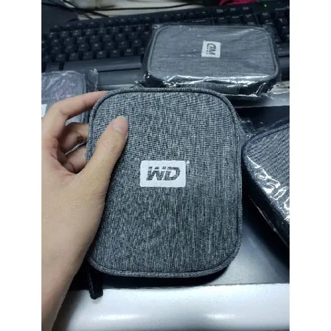 Bao Đựng Ổ Cứng Di Động Chống Sốc - Túi Đựng Vải Đa Năng Bảo Vệ ổ cứng, Tai Nghe, Cáp Sạc, Pin Dự Phòng 2.5 inch