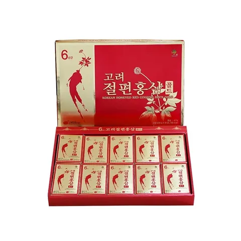 Sâm lát tẩm Mật Ong Hàn Quốc KGS hộp 10 gói (200g)