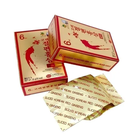 Sâm lát tẩm Mật Ong Hàn Quốc KGS hộp 10 gói (200g)