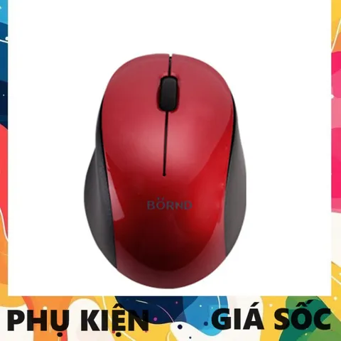 Chuột Không Dây Born C113 - Chuột Quang Ergonomic 1600dpi cho Máy Tính Văn Phòng, Kết Nối 10m, Tự Động Tắt, Thiết Kế Thời Trang