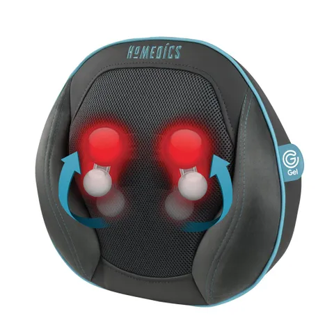 Gối Massage Gel Shiatsu 3D HoMedics GSP-500H-GB - Thư Giãn Tại Nhà Với Công Nghệ Massage Như Tay Người Thật, Điều Khiển Từ Xa, Tùy Chọn Nhiệt