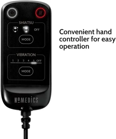 Gối Massage Shiatsu 3D Body HoMedics SP-129HJA - Nóng Hồng Ngoại, Điều Khiển Cầm Tay, Giảm Đau Vai Cổ Lưng, Thư Giãn Tối Đa