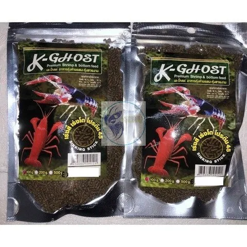 Thức Ăn Dinh Dưỡng Tôm Tép Cảnh K-Ghost 100g - Tăng Sức Đề Kháng, Cải Thiện Tiêu Hóa, Phát Triển Tối Ưu Cho Tép Cảnh Thái Lan
