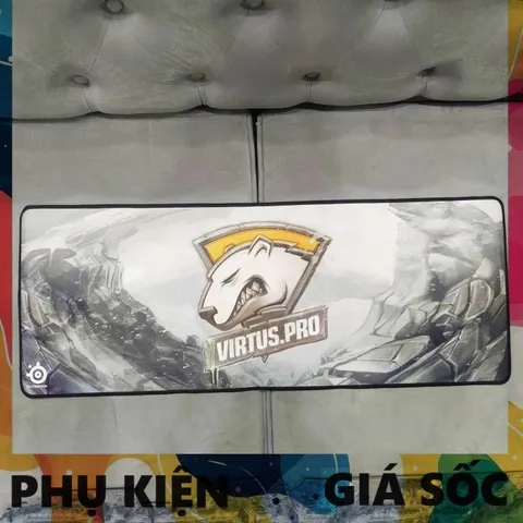 Tấm Lót Bàn Làm Việc Chống Nước VirtusPro Xám 80x30cm - Miếng Lót Chuột Dày 3mm, Bền Bỉ, Cho Game Thủ