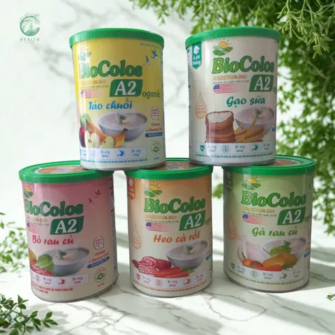 Bột Ăn Dặm Biocolos A2 - Dinh Dưỡng Vàng Cho Bé 6 Tháng Tuổi, Bột Ngũ Cốc Không Đường Tự Nhiên, Hỗ Trợ Phát Triển Tốt Nhất