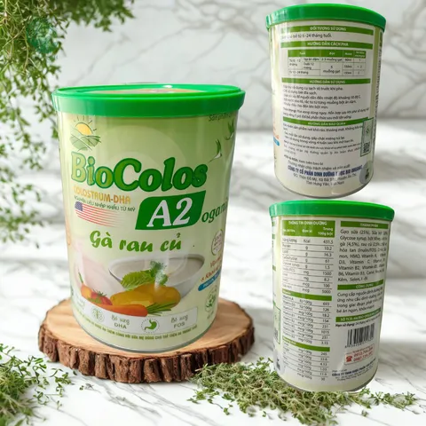 Bột Ăn Dặm Biocolos A2 - Dinh Dưỡng Vàng Cho Bé 6 Tháng Tuổi, Bột Ngũ Cốc Không Đường Tự Nhiên, Hỗ Trợ Phát Triển Tốt Nhất
