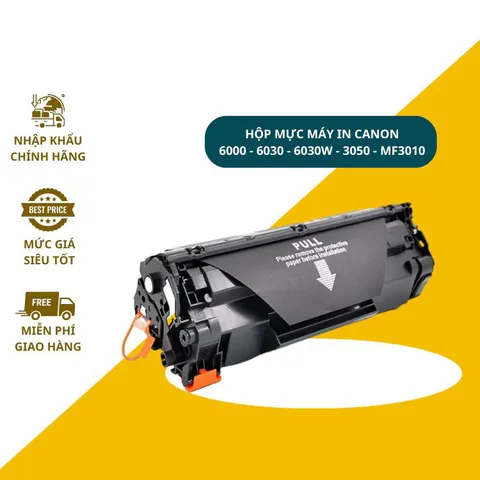 Hộp mực máy in Canon CRG325/35A cho LBP 6000, 6030, 3050, MF3010 - Chất lượng in siêu nét, có lỗ đổ mực, hàng nhập khẩu