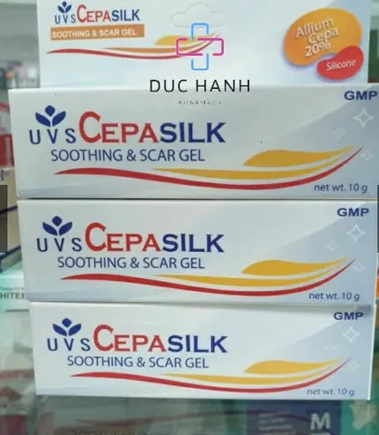 Gel UVS Cepasilk (Thái Lan) - Giảm sẹo hình thành, làm mềm và mờ sẹo lồi, phì đại - 10gr, sản phẩm chăm sóc da an toàn cho mọi loại da