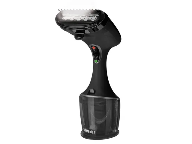 Bàn ủi hơi nước cầm tay HoMedics PS-HH50 Turbo - Công suất 1460W, phun hơi kẹp mạnh, 275ml, tự làm sạch, an toàn và tiện lợi cho mọi loại vải